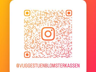 Følg os på Instagram via linket https://eur02.safelinks.protection.outlook.com/?url=https%3A%2F%2Fwww.instagram.com%2Fvuggestuenblomsterkassen%3Figsh%3DYnRldmh0a3EzOXVq%26utm_source%3Dqr&data=05%7C02%7C%7C28ee859befdc46d38c9808ddb866bbb8%7C769058ab4487418f8b6cf4b48243edd7%7C0%7C0%7C638869473545556878%7CUnknown%7CTWFpbGZsb3d8eyJFbXB0eU1hcGkiOnRydWUsIlYiOiIwLjAuMDAwMCIsIlAiOiJXaW4zMiIsIkFOIjoiTWFpbCIsIldUIjoyfQ%3D%3D%7C0%7C%7C%7C&sdata=SLSj3W85NvUhYtAKdRyVc%2BuWpsk01LBvtL%2F5Ni93QY4%3D&reserved=0